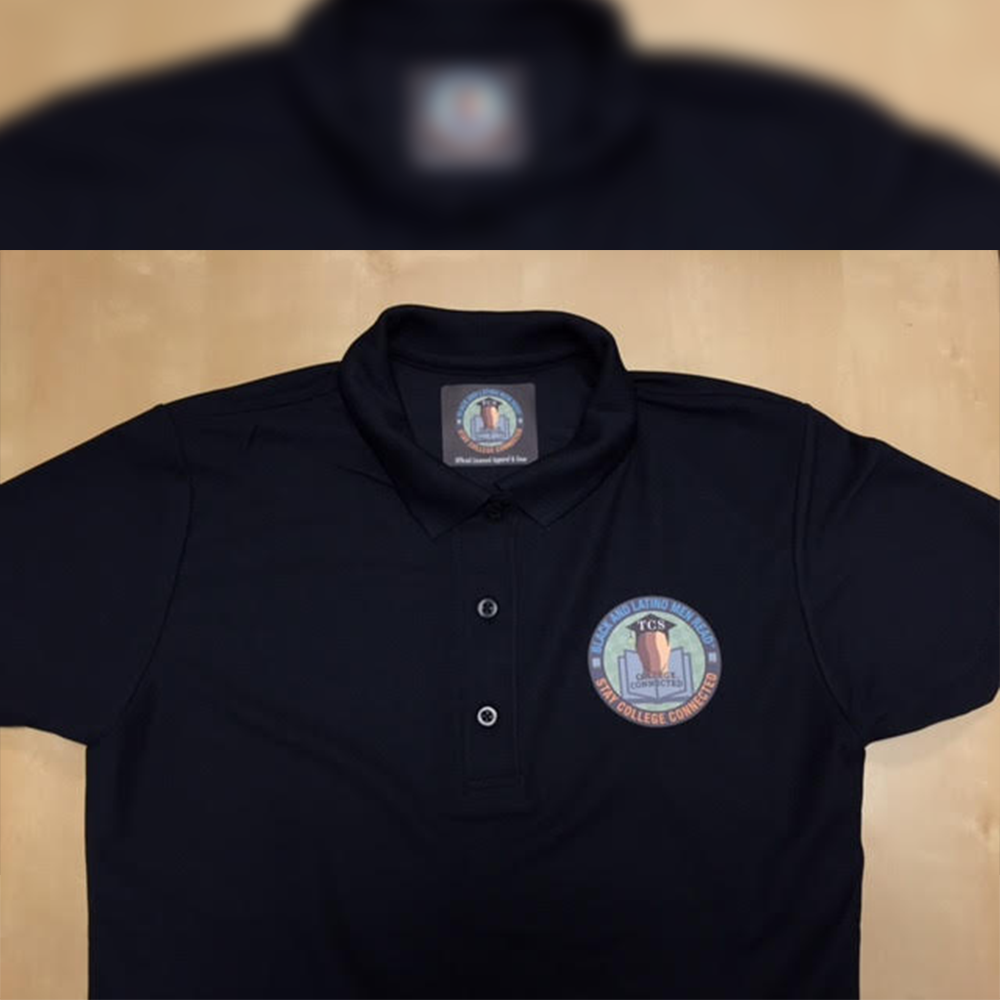 Black and Latino Men Read Polo Shirt