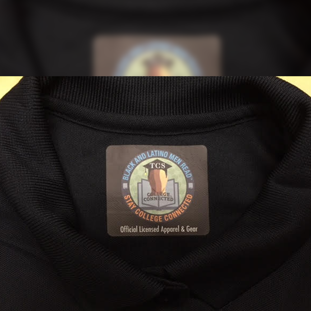 Black and Latino Men Read Polo Shirt